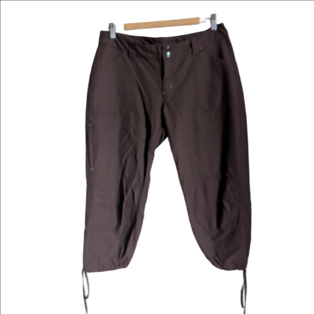 PATAGONIA Chocolate Brown Athleisure Casual Capris Size 10